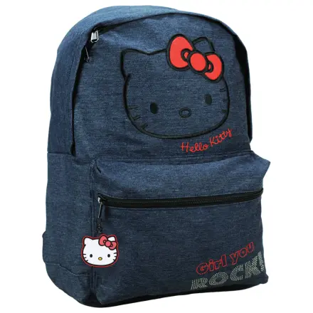 Hello Kitty torba Denim za v šolo, torba 39 cm fotografija izdelka