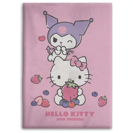 Hello Kitty Fruits odeja iz flisa fotografija izdelka