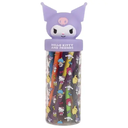 Hello Kitty Kuromi 18-delni set flomastrov v 3D stojalu fotografija izdelka
