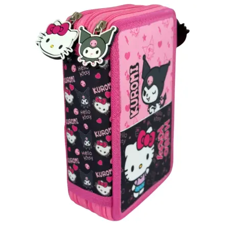 Hello Kitty & Kuromi trojni etui za svinčnike fotografija izdelka