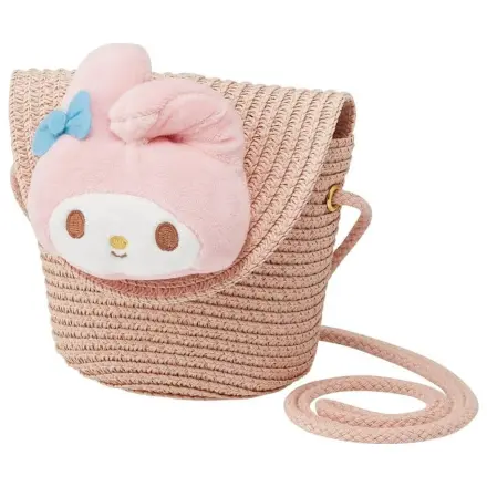 Hello Kitty My Melody slamnata torba čez telo 13.8x14cm fotografija izdelka