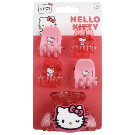 Hello Kitty Pink set sponk za lase, 5-delni fotografija izdelka