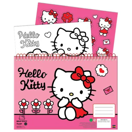Hello Kitty Sweetheart A4 Spiralni skicirni blok s 40 listi in nalepkami fotografija izdelka