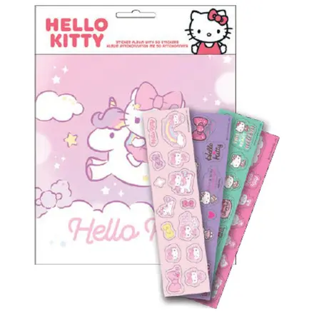 Hello Kitty Unicorn album za nalepke s 50 nalepkami fotografija izdelka
