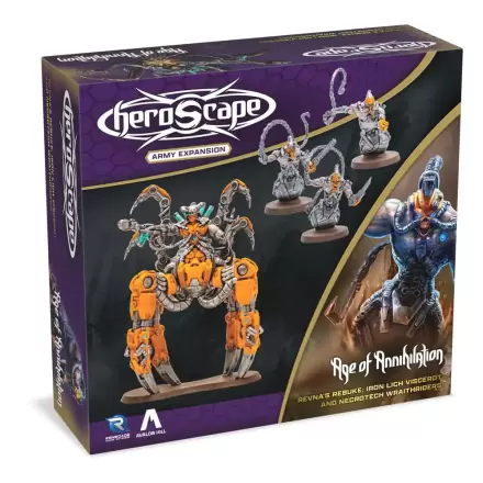 Heroscape Expansion Revna's Rebuke: Iron Lich Viscerot and Necrotech Wraithriders Vojska *English Version* fotografija izdelka