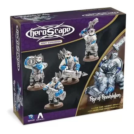 Heroscape Expansion Rising Tide - Knight Primus Adelbern & Ordo Borealis Army *English Version* fotografija izdelka