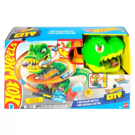 Hot Wheels City T-Rex Blaze Battle igralni set termékfotója