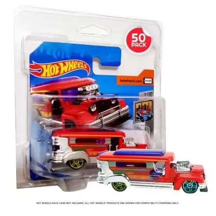 Hot Wheels European Series PET pretisni omoti 50-Pack za Short Card fotografija izdelka