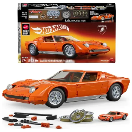 Hot Wheels Premium Mattel Brick Shop komplet za gradnjo 1/12 Lamborghini Miura P400 SV fotografija izdelka