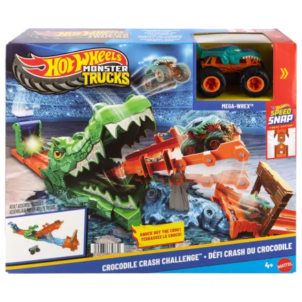 Hot Wheels Monster Trucks Cocodrile Crash Challenge set za igranje fotografija izdelka