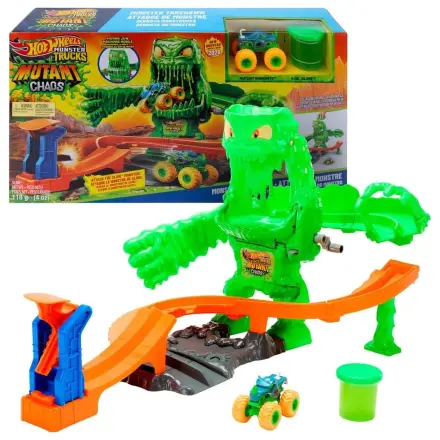 Hot Wheels Monster Trucks Mutant Chaos Monster Takedown igralni komplet fotografija izdelka