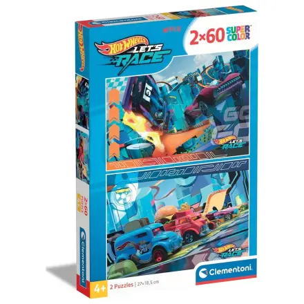 Hot Wheels puzzle 2x60 kosov fotografija izdelka