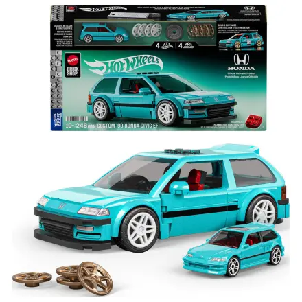 Hot Wheels Speed Series Mattel Brick Shop Komplet za sestavljanje 1/32 po meri ’90 Honda Civic EF fotografija izdelka