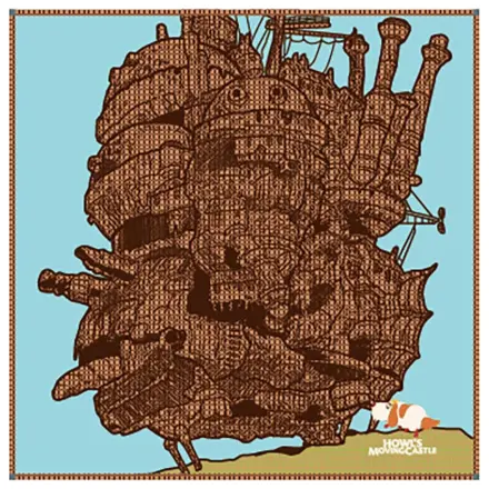 Howl´s Moving Castle Imabari robček Hauru's Castle 40 x 40 cm fotografija izdelka