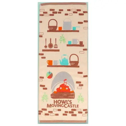 Howl’s Moving Castle Natsu brisača Cook with Calcifer 34 x 80 cm fotografija izdelka