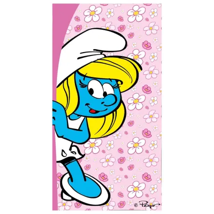 Smurfs Floral Fun brisača 70x140cm fotografija izdelka