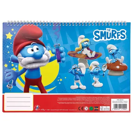 The Smurfs Village A/4 Spiral skicirka s 40 stranmi in nalepkami fotografija izdelka