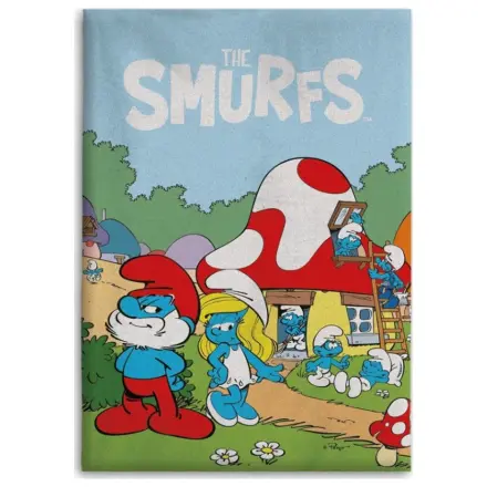 The Smurfs Village Life Flannel odeja 110x150cm fotografija izdelka