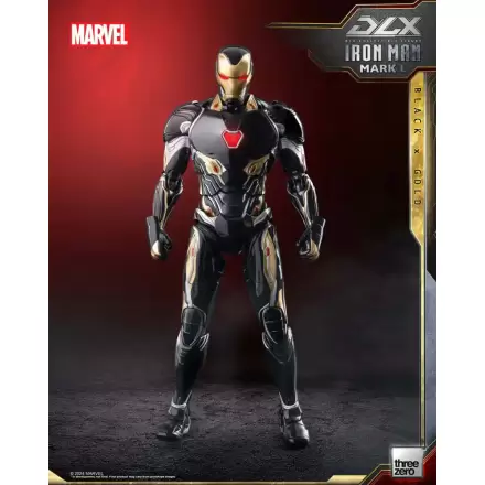 Infinity Saga DLX akcijska figura 1/12 Iron Man Mark 50 (Black X Gold) 17 cm termékfotója