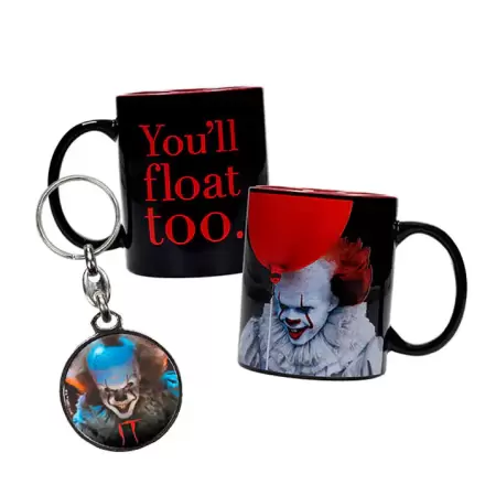 IT Pennywise skodelica in kovinska obesek za ključe fotografija izdelka