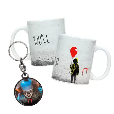 IT Pennywise skodelica in kovinska obesek za ključe fotografija izdelka