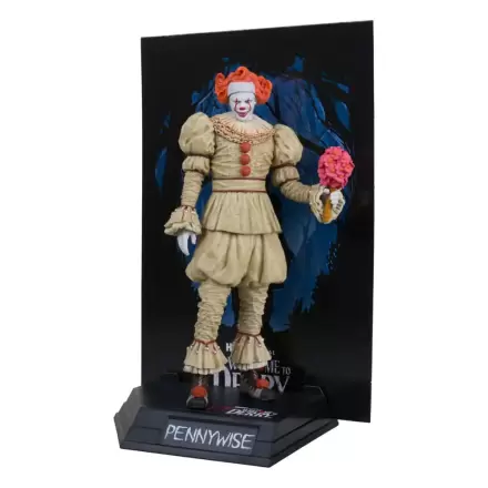 It: Welcome to Derry Movie Maniacs PVC kip Pennywise (Flashback) (Gold Label) 16 cm fotografija izdelka