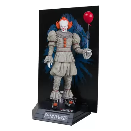 It: Welcome to Derry Movie Maniacs PVC kip Pennywise (Gold Label) 16 cm fotografija izdelka