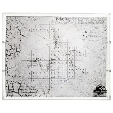 Jurassic Park III Excavation Map Velociraptor 27 cm fotografija izdelka