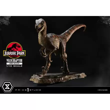 Jurassic Park Prime Collectibles kip 1/10 Velociraptor z odprtimi usti 19 cm termékfotója