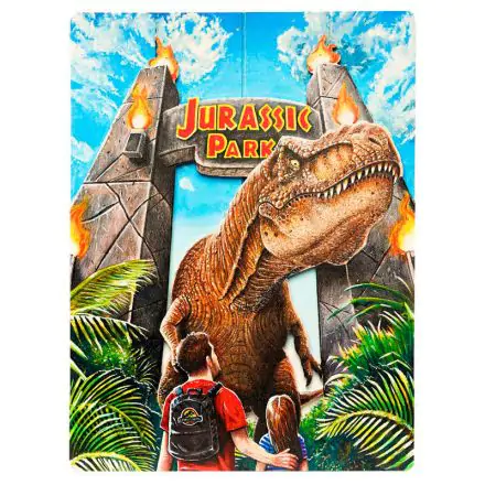 Jurassic Park WoodArts 3D Lesena Stenska Umetnina Rex Attack 30 x 40 cm fotografija izdelka