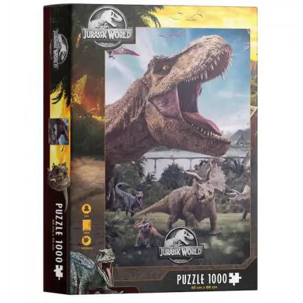 Jurassic World Sestavljanka Poster Rex (1000 kosov) fotografija izdelka