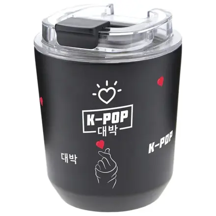 K-Pop Black termo skodelica 280ml fotografija izdelka