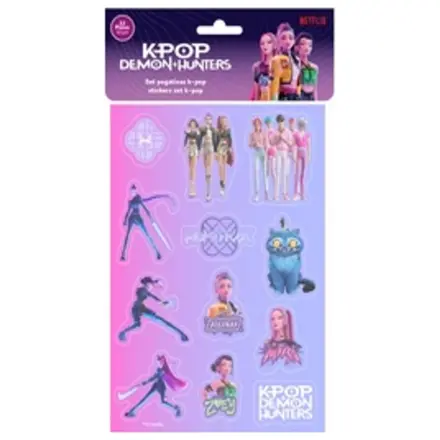 K-Pop Demon Hunters Komplet nalepk (12 kosov) fotografija izdelka