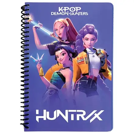 K-pop Demon Hunters Warriors B/5 črtani spiralni zvezek 105 listov fotografija izdelka