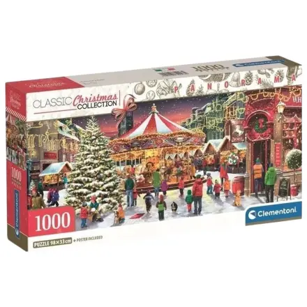 Christmas Village 1000-delna panorama sestavljanka Clementoni fotografija izdelka