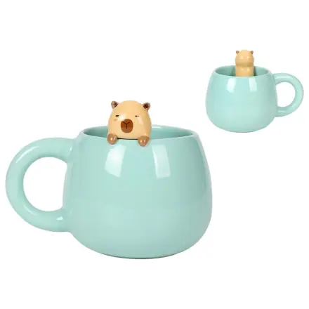 Kawaii Capybara Keramični vrč 470ml fotografija izdelka