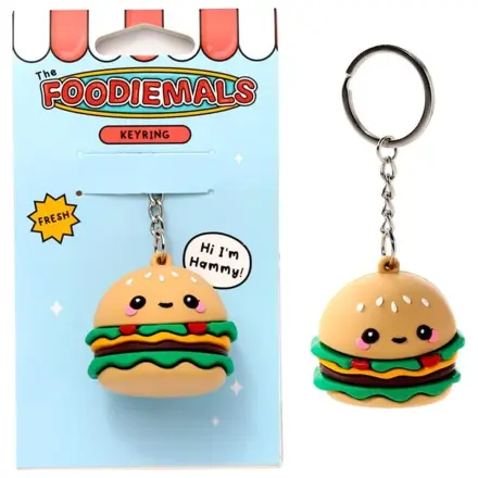 KAWAII Hammy the Burger PVC 3D obesek za ključe fotografija izdelka