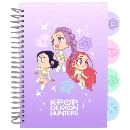 Kpop Demon Hunters Chibi A5 beležka fotografija izdelka