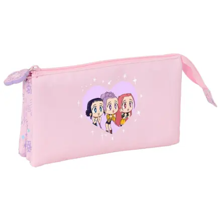 Kpop Demon Hunters Chibi trojni etui za svinčnike fotografija izdelka