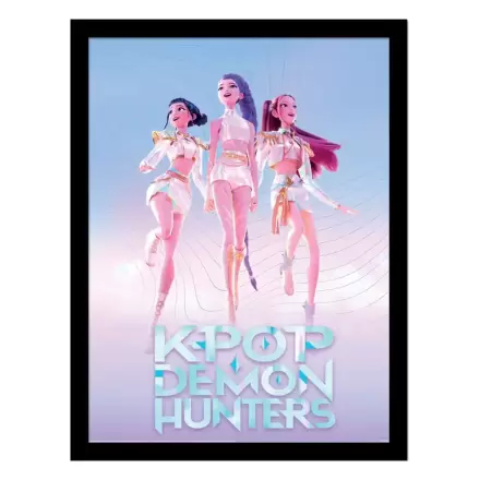 KPop Demon Hunters zbiralni tisk uokvirjen trio posterjev fotografija izdelka