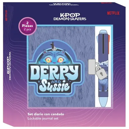 Kpop Demon Hunters Derpy dnevniški set + štiribarvno pisalo fotografija izdelka