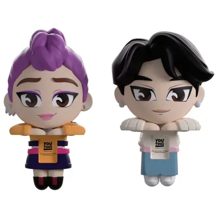 KPop Demon Hunters Vinilne figure Jinu & Rumi Monitor Buddiez 6 cm fotografija izdelka
