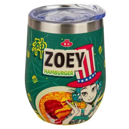 KPop Demon Hunters Potovalna Skodelica Zoey Hamburger fotografija izdelka
