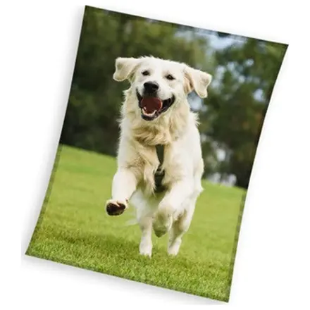 Dog Happy Tail Retriever odeja iz flisa 150x200cm fotografija izdelka