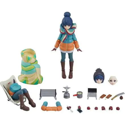 Laid-Back Camp Figma akcijska figura Rin Shima DX Edition 13 cm fotografija izdelka