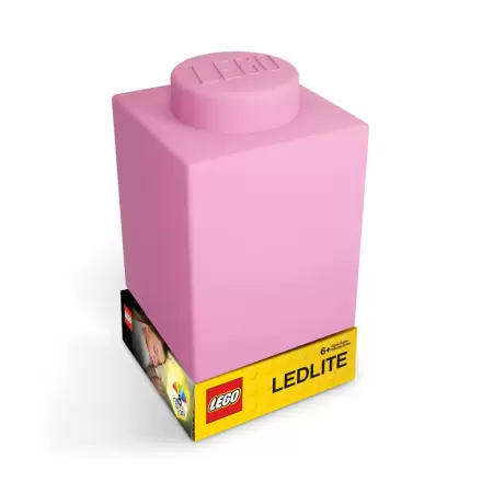 LEGO nočna lučka LEGO kocka roza termékfotója