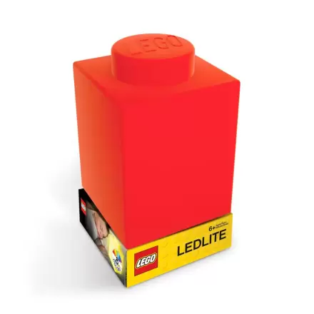 LEGO nočna lučka LEGO kocka rdeča termékfotója