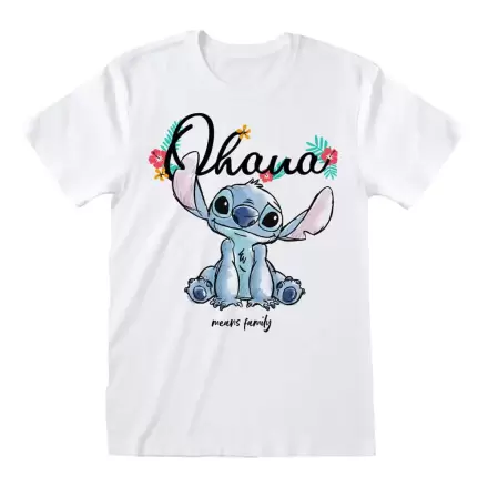 Lilo & Stitch tričko Ohana Means Family biela termékfotója