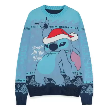 Lilo & Stitch Sweatshirt Božični pulover Stitch Blue termékfotója