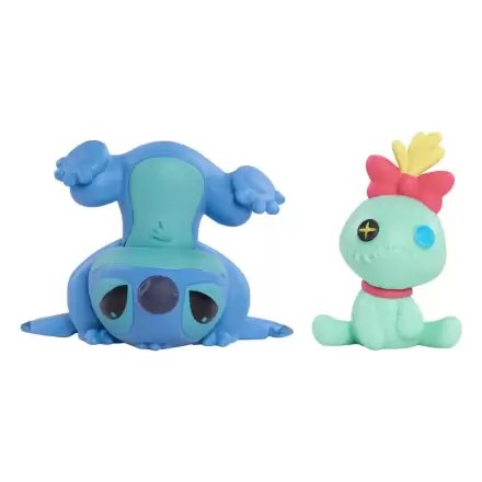 Lilo & Stitch Mini Figura paket z 2 figuricama Scrump & Upside Down Stitch 7 cm termékfotója